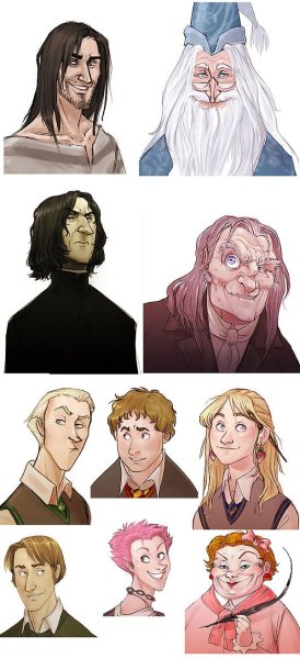 Арты персонажи гарри поттера (50 фото)