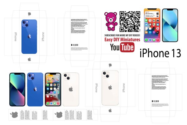 Easy DIY Miniatures развертки iphone 12