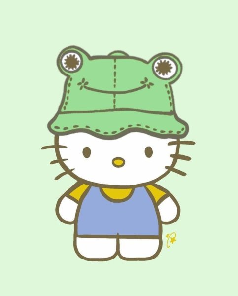 Лягушка рисунок из hello Kitty