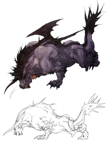 Behemoth Final Fantasy Art