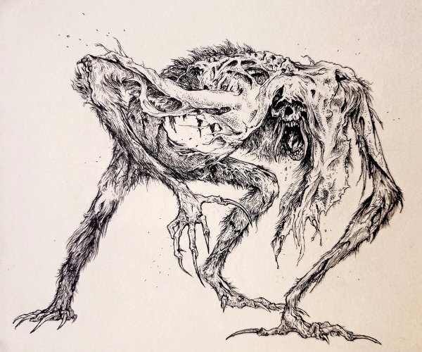 Рисунки монстров карандашом