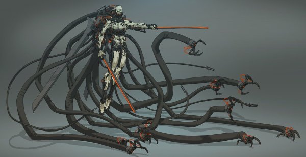 Когти богомола Cyberpunk концепт