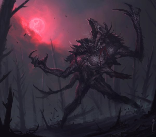 Король тьмы, арт, божество, гримдарк, Титан