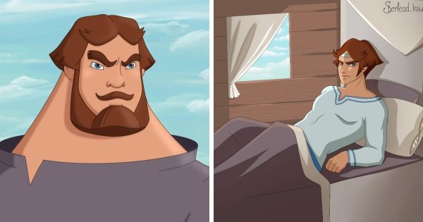 Персонажи 3 богатырей в молодости