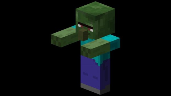 Майнкрафт зомби Villager