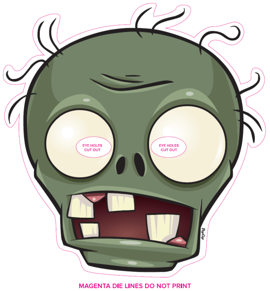Маска Plants vs Zombies
