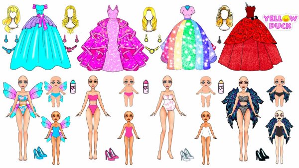 Кукла paper Doll Dress up