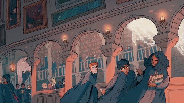 Гарри Поттер Хогвартс арт