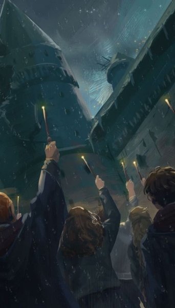 Битва Хогвартс Гарри Поттер арт