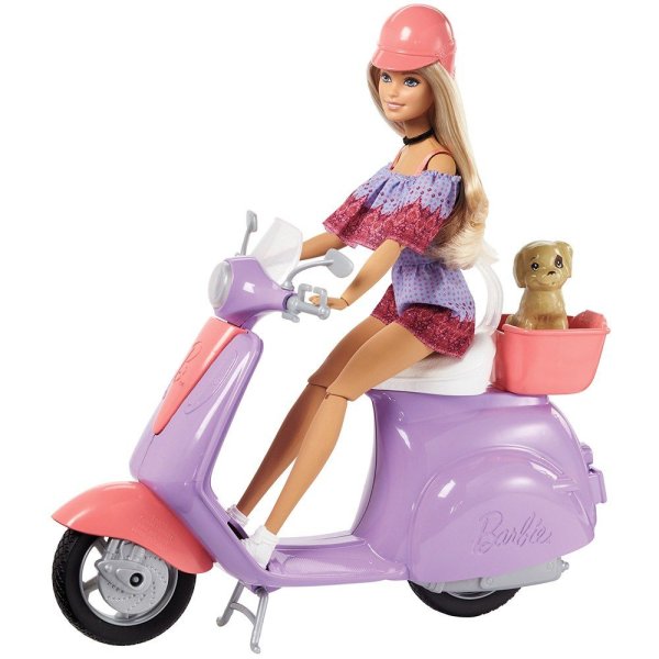 Кукла майсин Vespa" Giftset with Vespa Scooter: Barbie. 2003