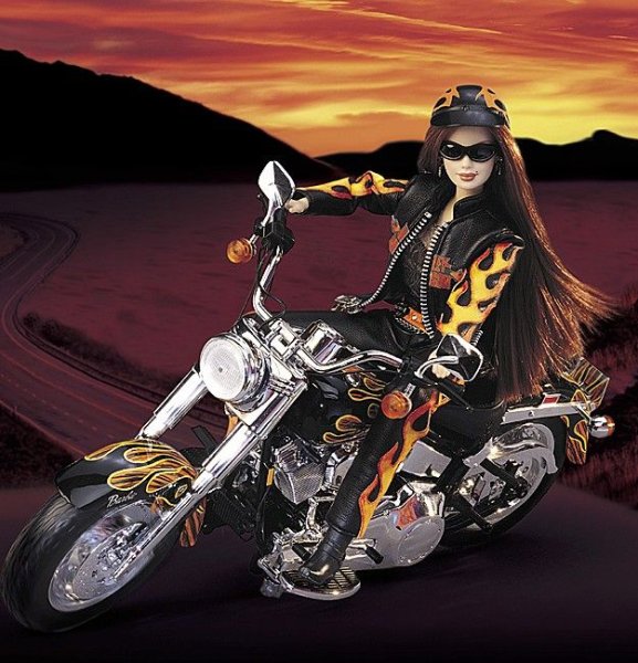 Barbie Harley Davidson мотоцикл