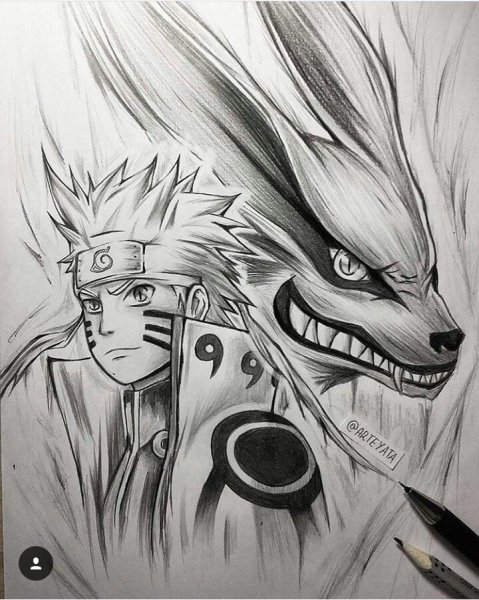 Наруто курама Sketch
