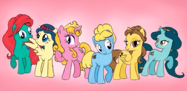 Принцессы Дисней my little Pony