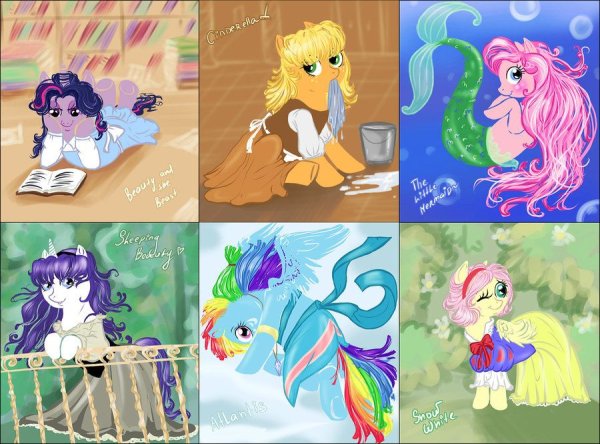 Принцессы Дисней my little Pony
