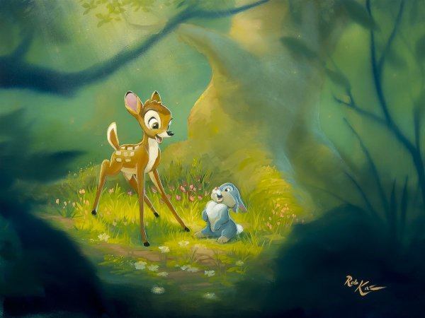 Бэмби арт Disney