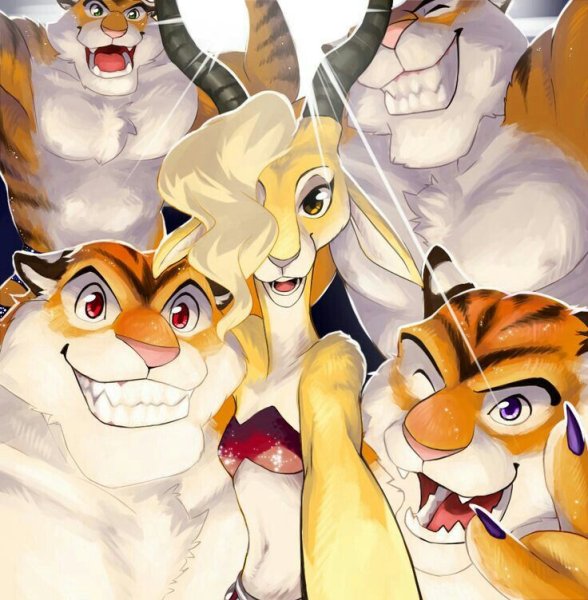 Zootopia Gazelle и тигр