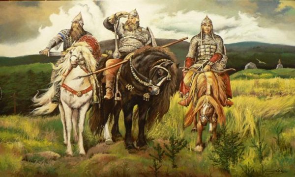 Три богатыря картина Васнецова