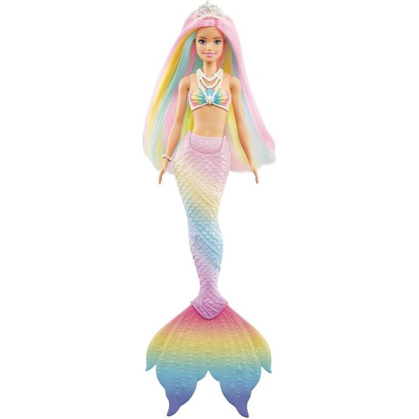 Кукла Barbie Русалочка с разноцветными волосами gtf89