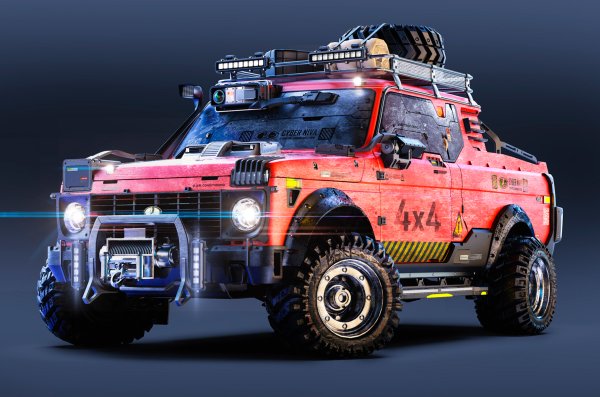 Cyberpunk Lada Niva 4x4/2077