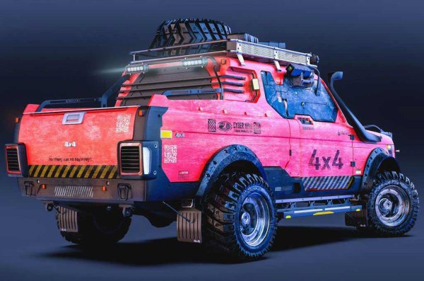 Cyberpunk Lada Niva