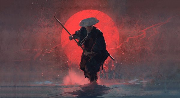Самурай Ронин катана