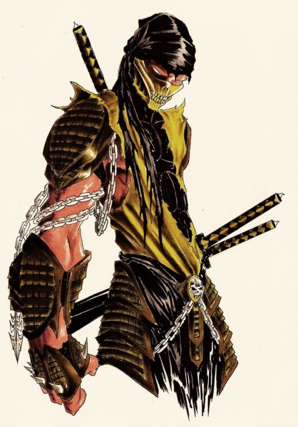 Скорпион Mortal Kombat аниме
