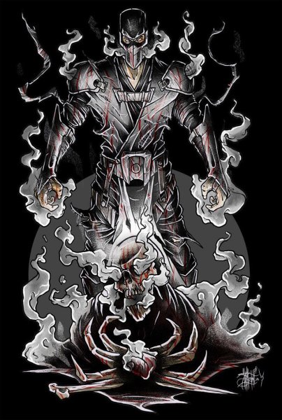Smoke Mortal Kombat Art