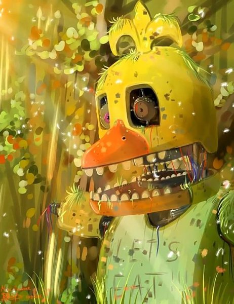 Old chica FNAF 2 арт