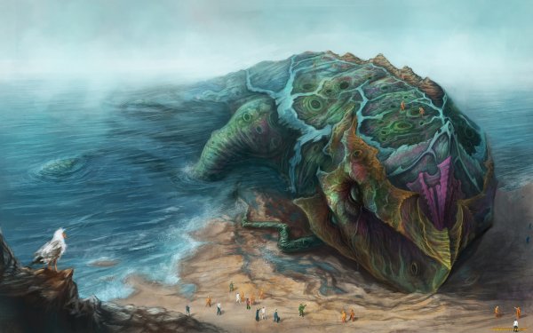 Морской монстр Левиафан