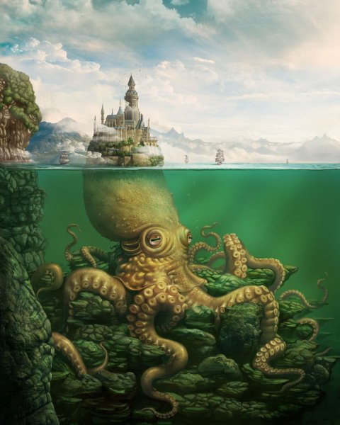 Гигантский осьминог Кракен
