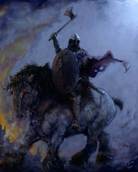 Славянский воин на коне