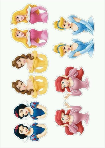 Принцессы Disney для капкейков