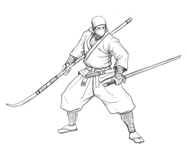 Ниндзя рисунок