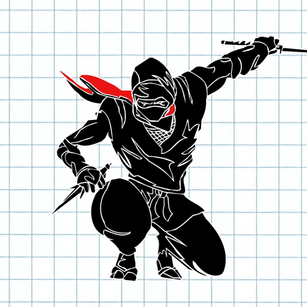 Ниндзя рисунок