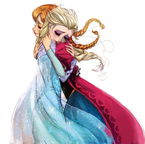 Арты Frozen 2 Anna and Elsa