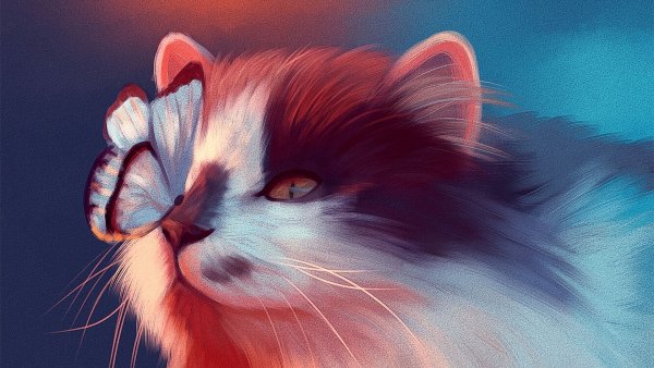Кошки арты