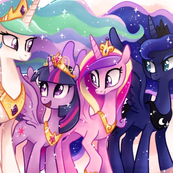 My little Pony принцесса Селестия принцесса Каденс