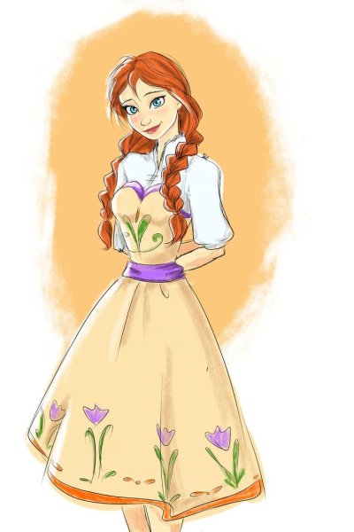Анна Дисней арт