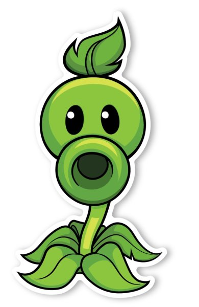 Plants vs Zombies растения Peashooter