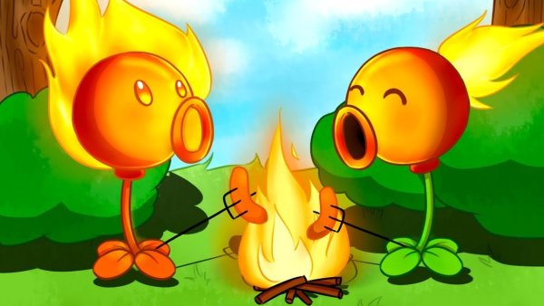 Fire Peashooter PVZ 2
