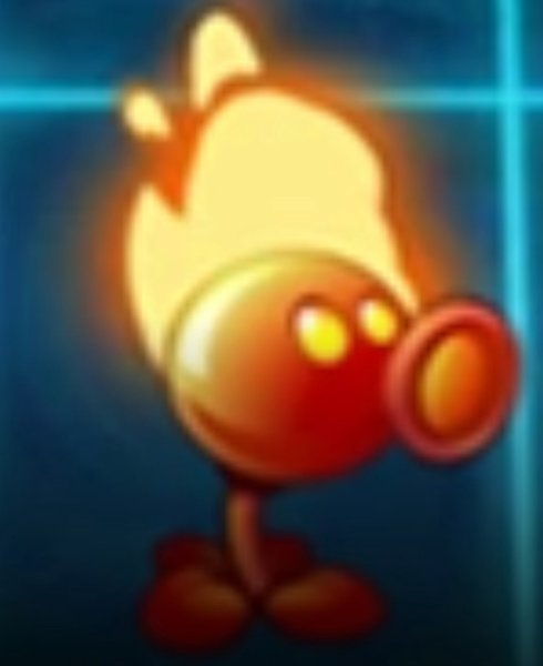 Plants vs Zombies Огненный Горохострел