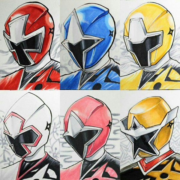 Рисования Power Rangers