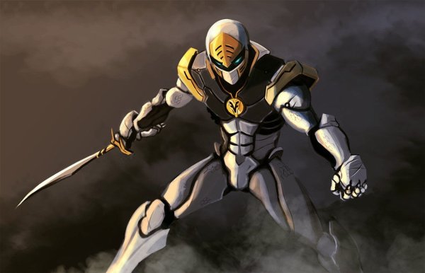Power Rangers White Art