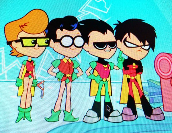 Teen Titans go Робин без одежды