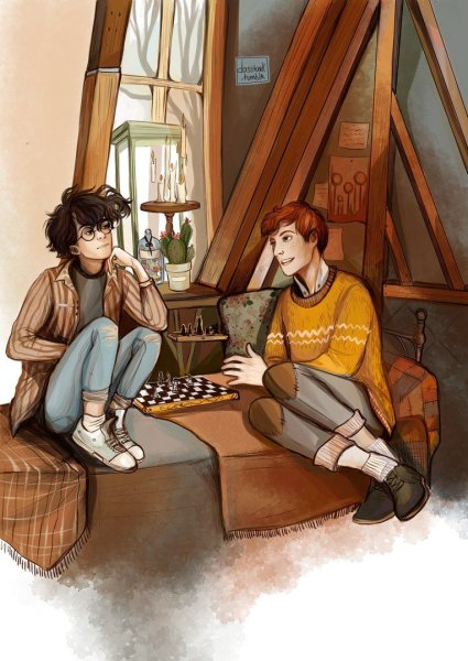 Книжный Рон Уизли арт