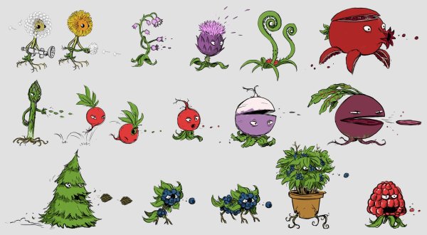 Растения против зомби концепт арты