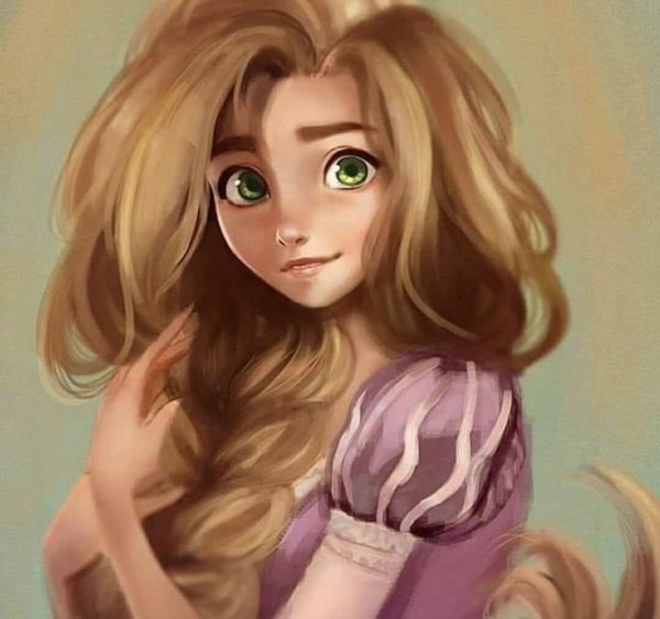 Рапунцель рисунок