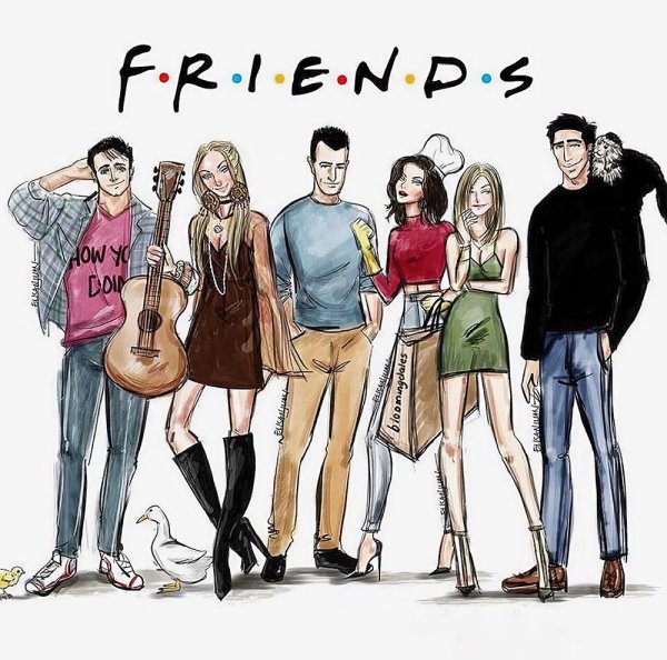 Френдс сериал арт