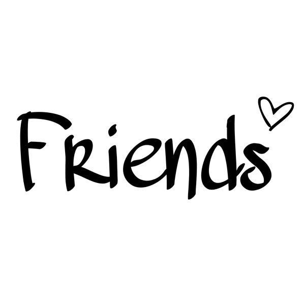 Friends надпись