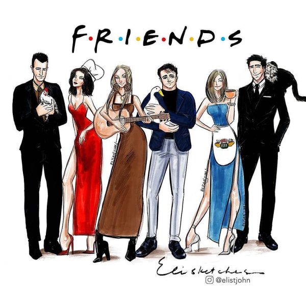Френдс сериал арт